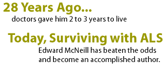 28 years surviving with ALS and now an accomplished author